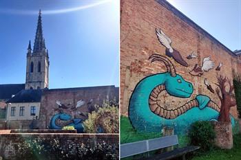 Blue Dragon in het Katelijnepark, Leuven