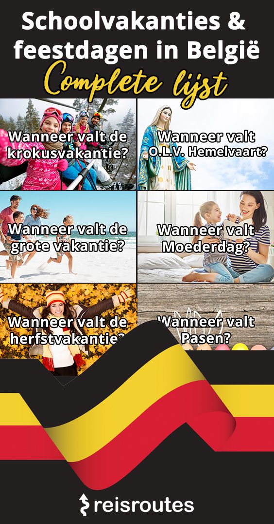 Pinterest Schoolvakanties, feestdagen & verlofperiodes 2024 in België: Compleet overzicht