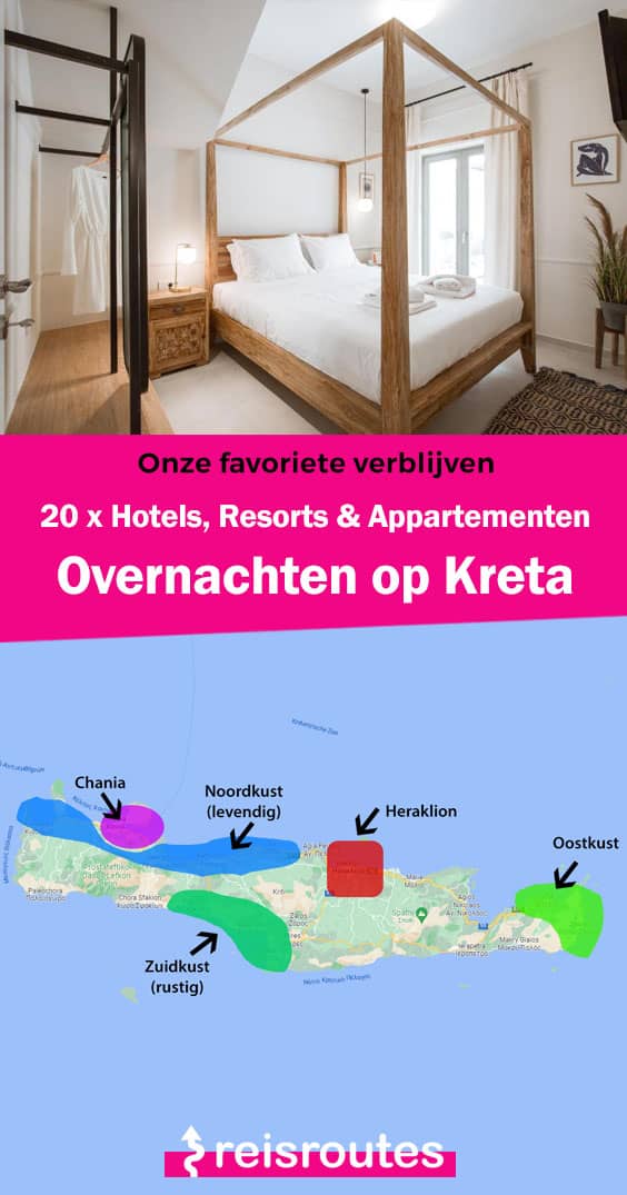 Pinterest Waar overnachten in Kreta? 20 x van goedkoop tot luxe (update 2024) - Hotels + B&B's