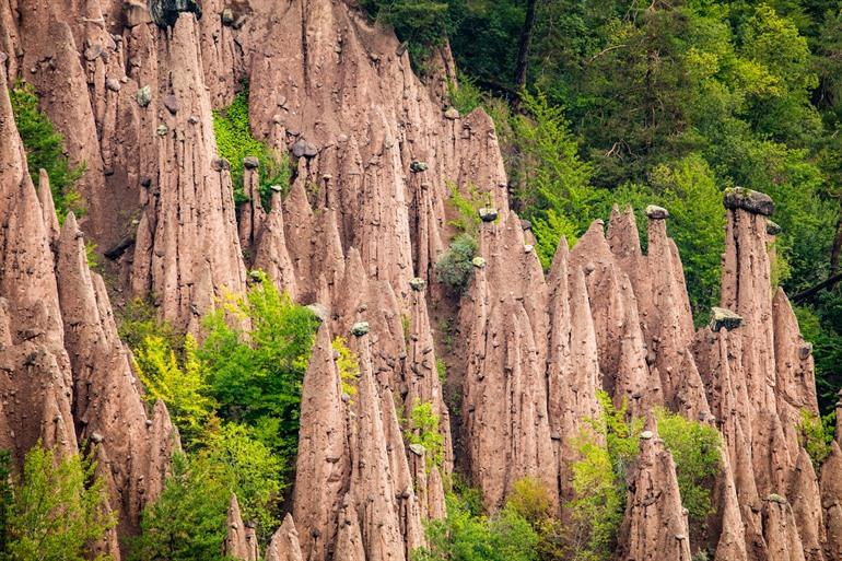 Aardpiramiden in Zuid-Tirol