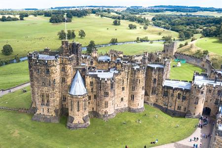 Alnwick Castle in Northumberland