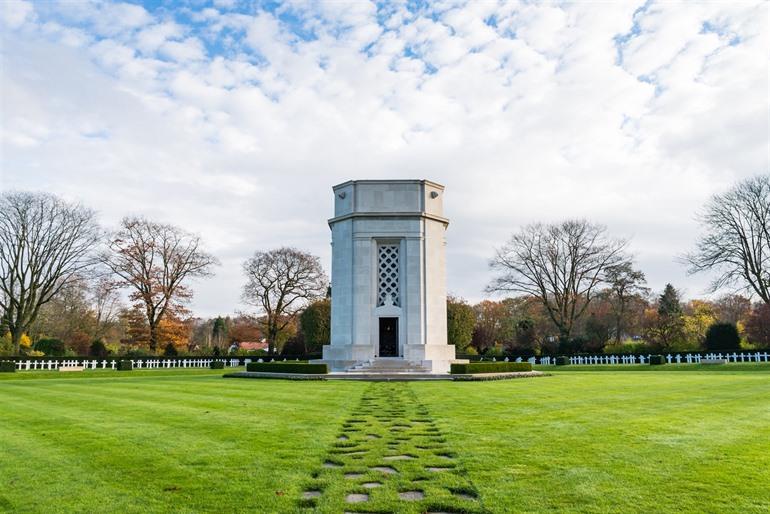 Amerikaanse begraafplaats Flanders Fields in Waregem