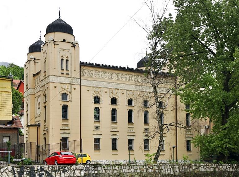 Asjkenazische-synagoge in Sarajevo, Bosnië en Herzegovina