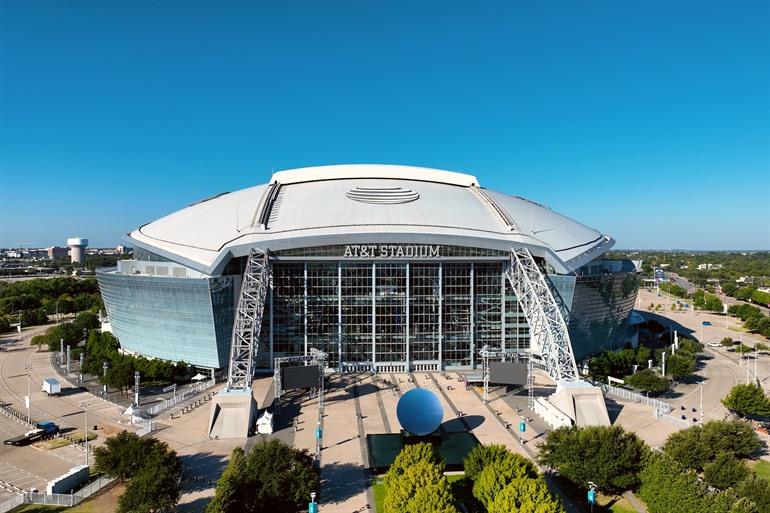 AT&T Stadium tussen Dallas en Fort Worth