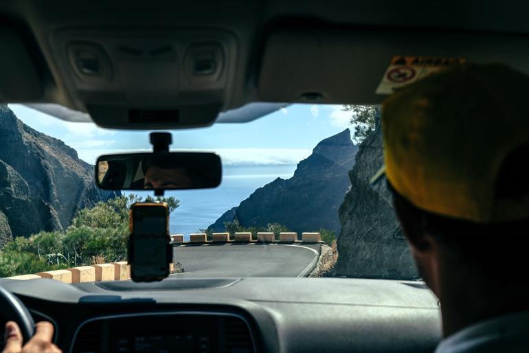 Autorijden in de Masca-vallei, Tenerife