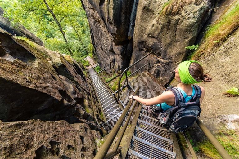 Avontuurlijk wandelingen Boheems Zwitserland