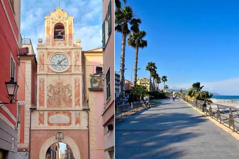 Badplaats Loano aan de Bloemenrivièra, Ligurië