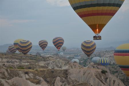 Ballonvaart in Cappadocië
