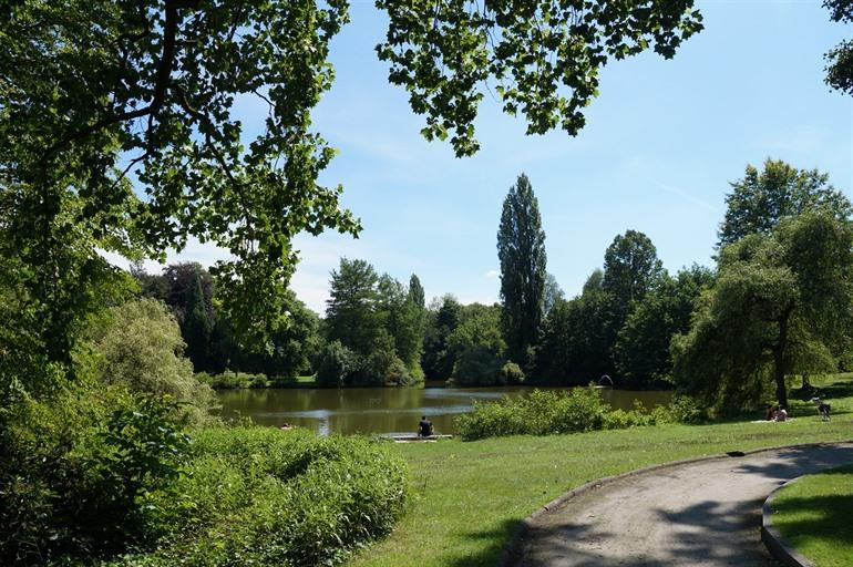 Ballonvijver in het stadspark van Aalst
