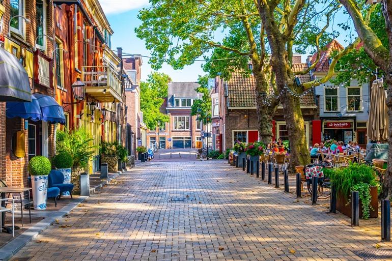 Beestenmarkt in Delft, Nederland 