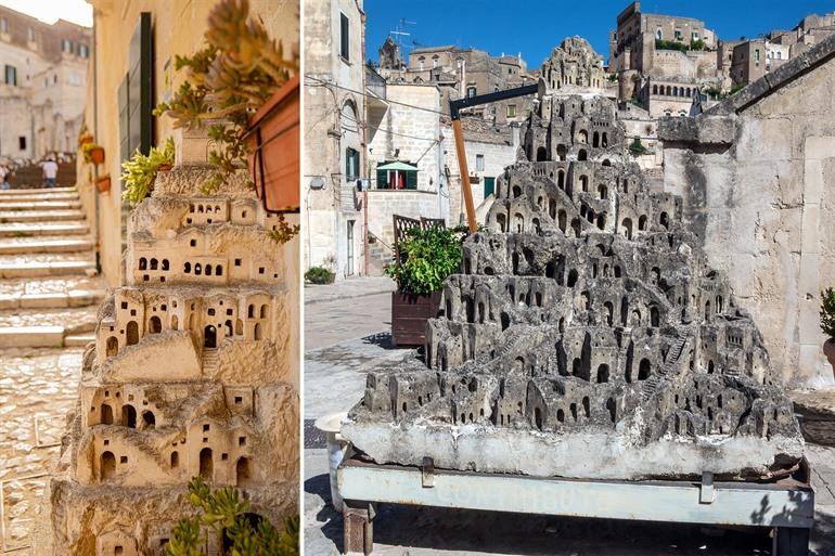 Bewonder de grotwoningen in miniatuurvorm, Matera