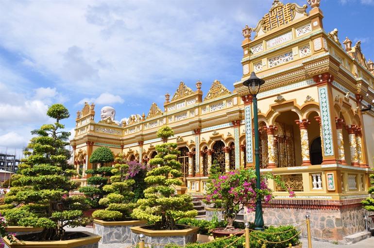 Bezoek de Vinh Trang Pagoda