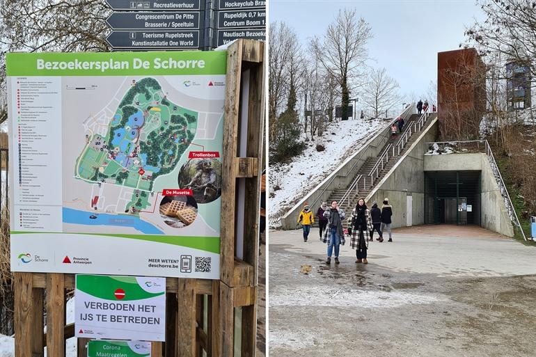 Bezoekersplan Trollen in de Schorren in Boom