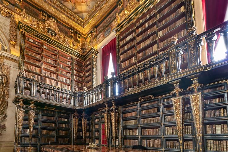 Biblioteca Geral van de Universidade de Coimbra in Portugal