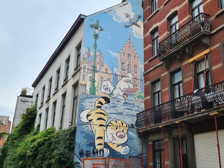Billy the Cat stripmuur Brussel