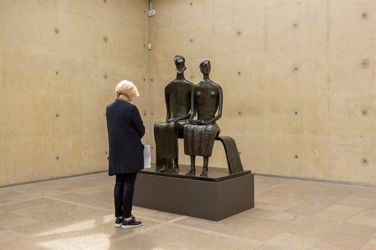 Binnen in het Museum 'Beelden aan Zee'