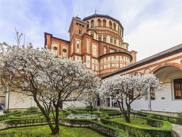 Binnenplaats van de Santa Maria delle Grazie, Milaan