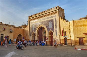 Blauwe poort Bab Bou Jeloud, de Blauwe poort, Fez