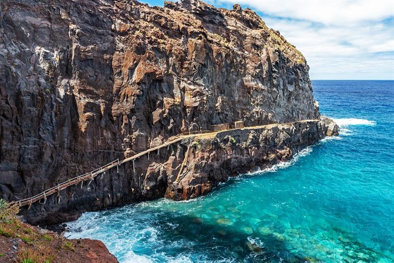 Boardwalk steps, São Jorge in Madeira