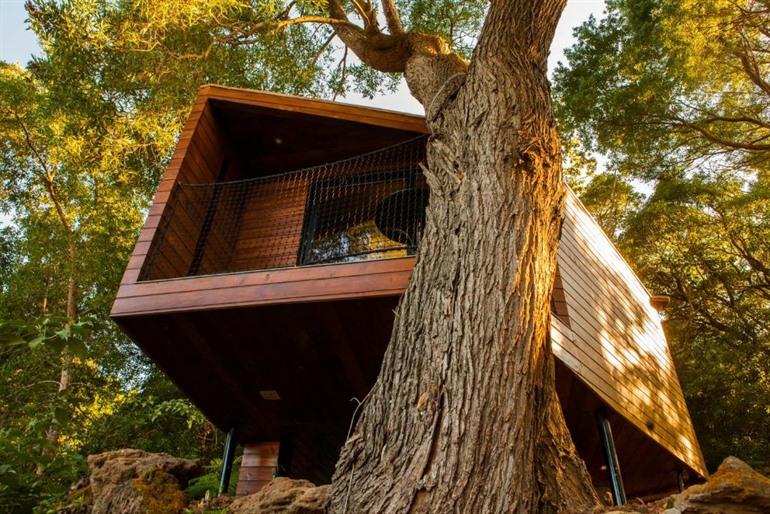 Boek je houten lodge bij Caparica Azores Ecolodge op Terceira