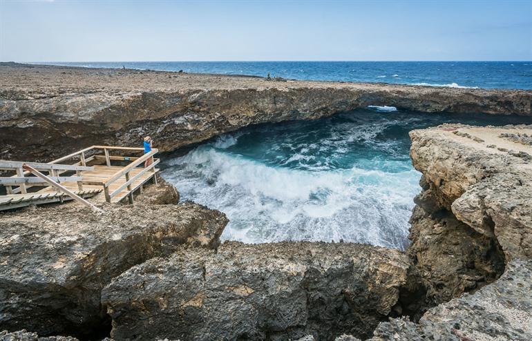 Boka Tabla in het Shete Boka Park, Curaçao