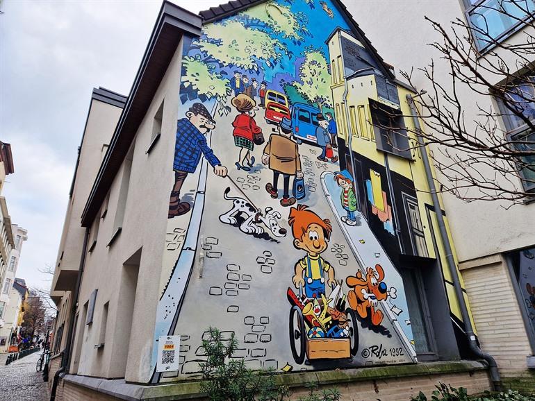 Bollie en Billie stripmuur in Brussel