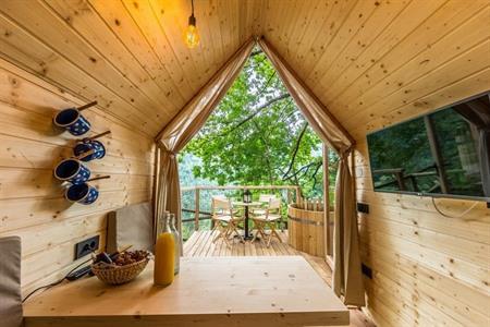 Boomhutten van Glamping Ribno boeken