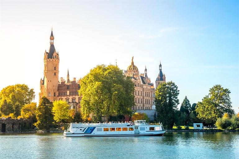 Boottocht in Schwerin, Mecklenburg-Vorpommern