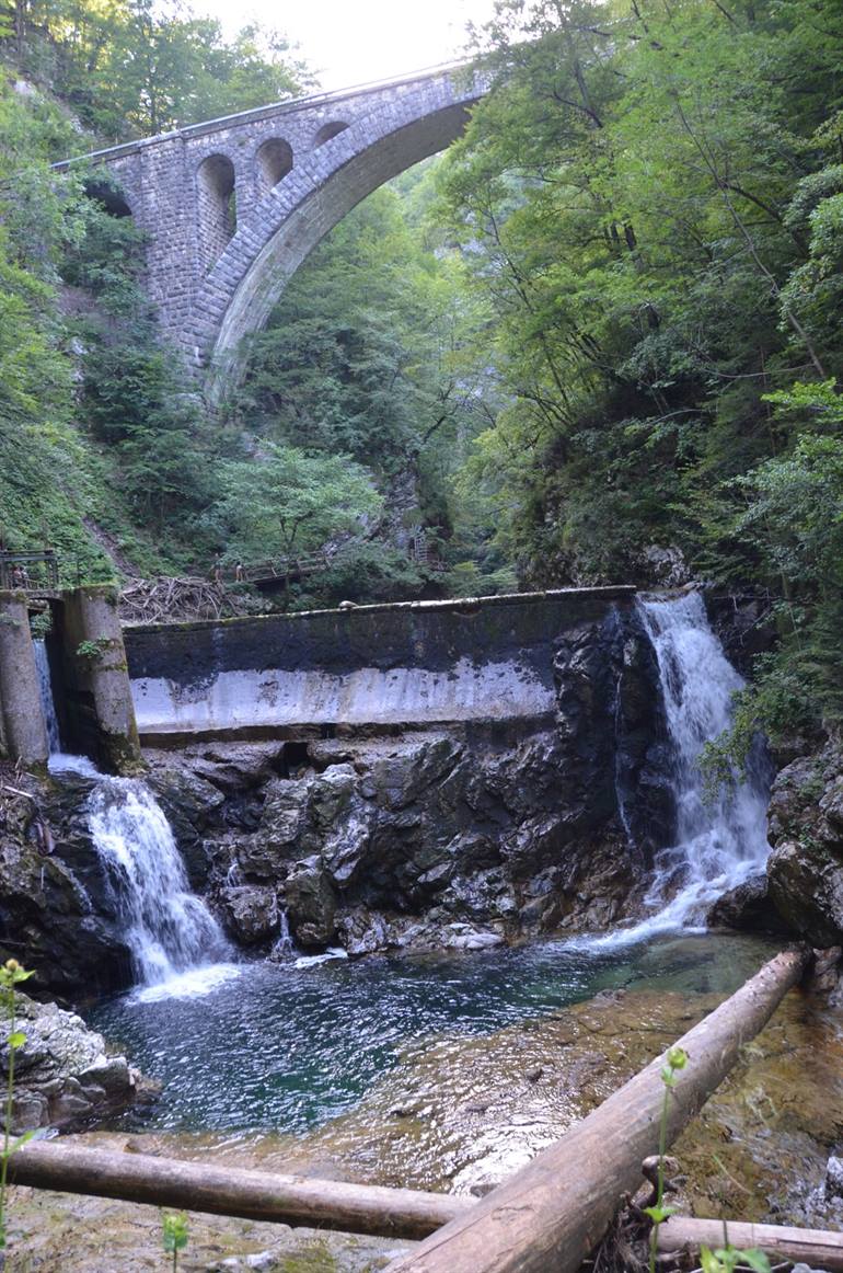 brug Bohinj treinlijn Vintgar kloof