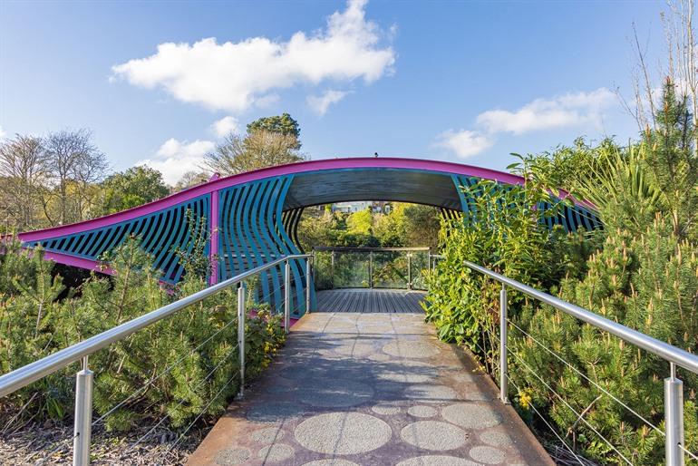 Brug in het Fitzgerald’s Park, Cork in Ierland