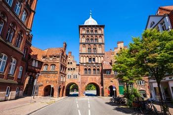 Burgtor in Lübeck, Duitsland