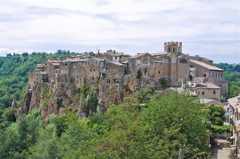 Calcata nabij Rome, Italië 