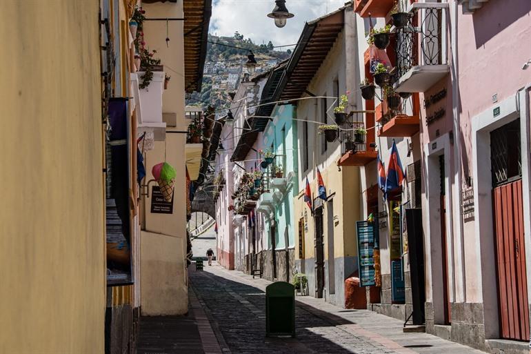 Calle La Ronda in Quito, Ecuador