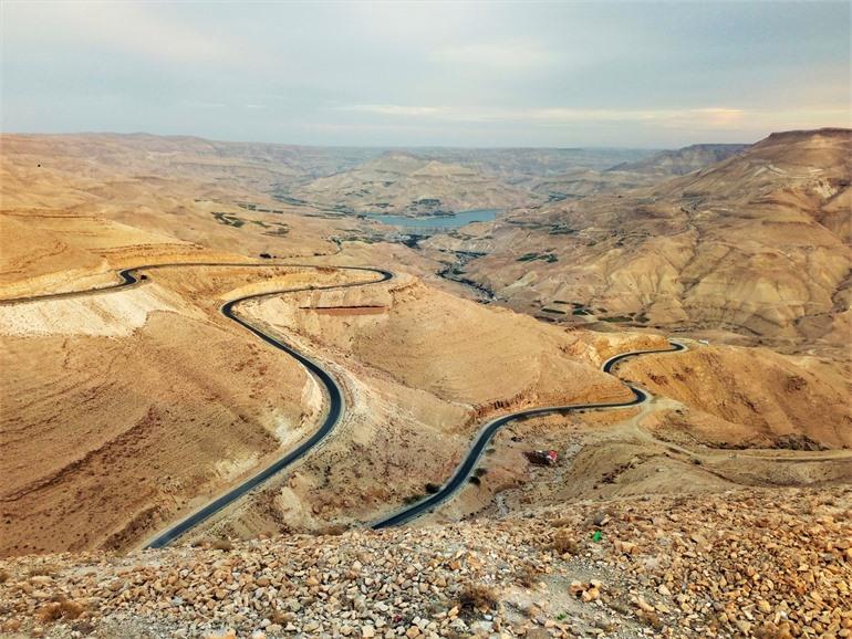 Canyon Wadi Mujib, Jordanië