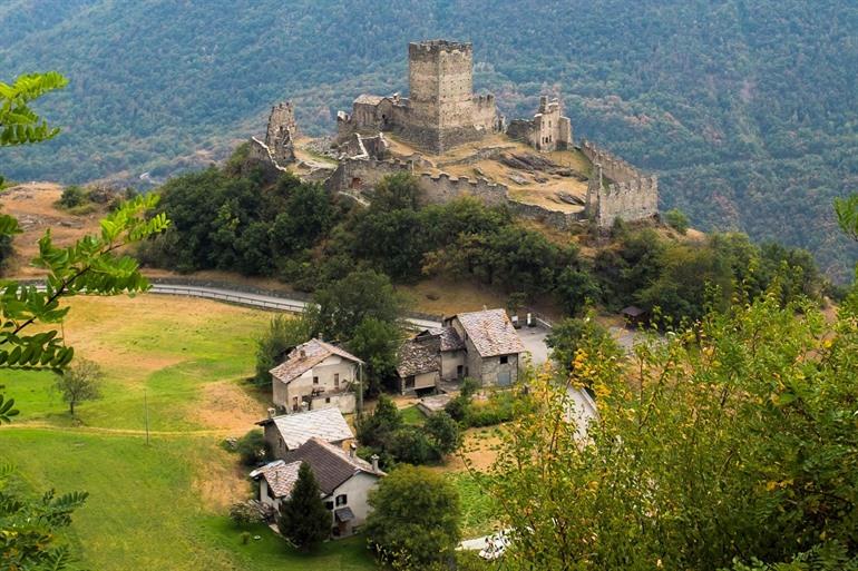 Castello di Cly bezoeken, Aosta Vallei
