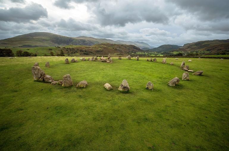 Castelrigg Stone Circle bij Keswick, Lake District