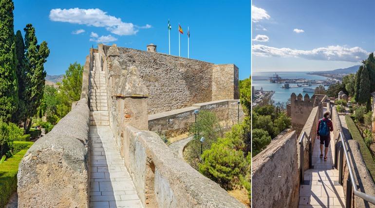 Castillo de Gibralfaro in Málaga, Andalusië