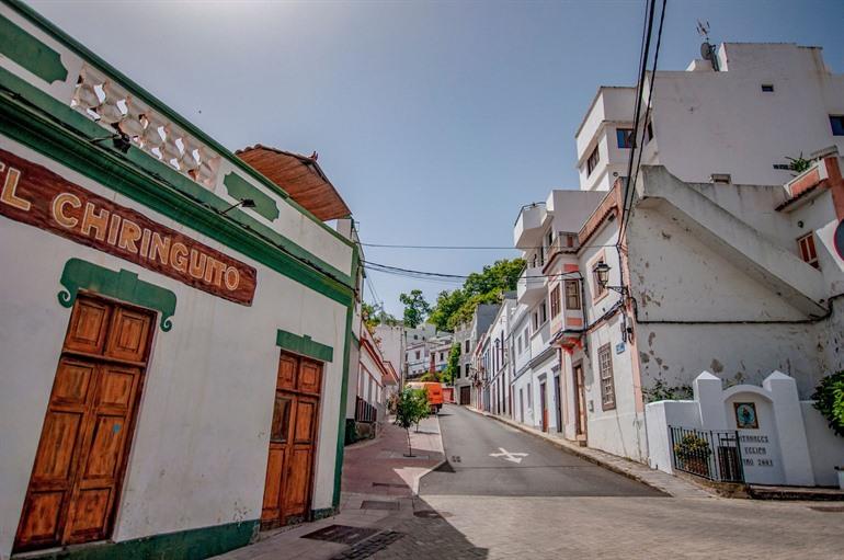 Centrum van bergdorp Fontanales, Gran Canaria
