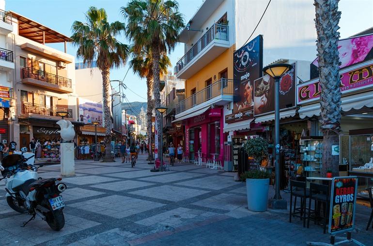 Centrum van Chersonissos, Kreta