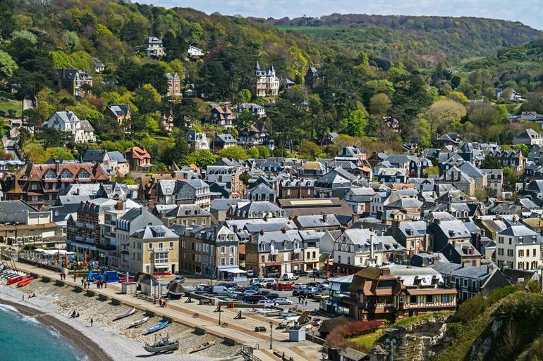 Centrum van Etretat