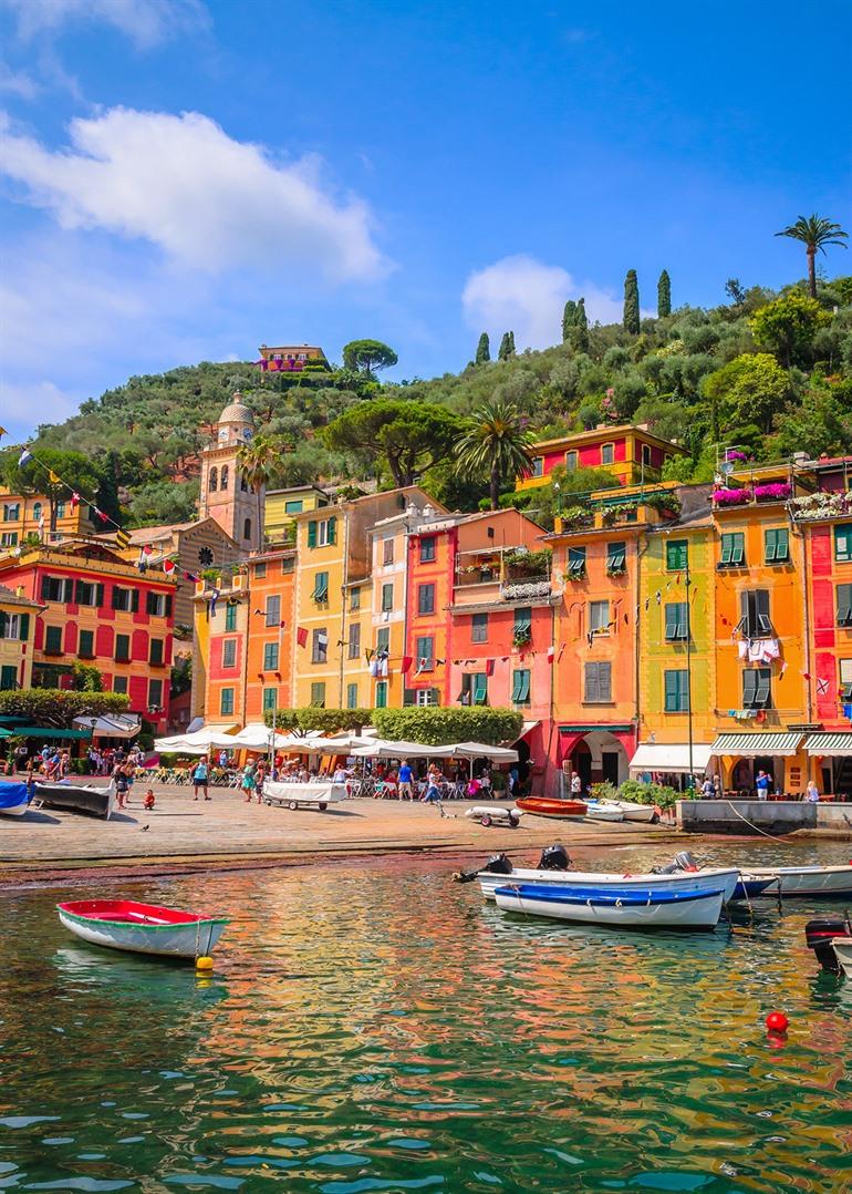 Centrum van het kleurrijke Portofino