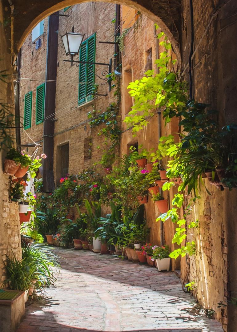 Charmante steegjes in Cortona