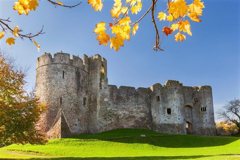 Chepstow Castle in Wales 