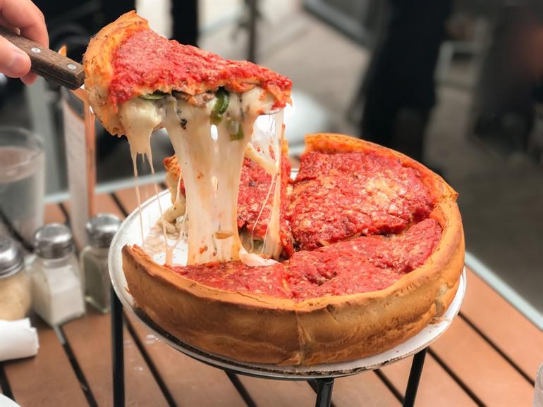 Chicago style pizza