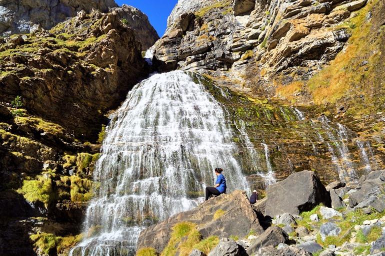 Cola de Caballo-waterval bezoeken in het Nationaal park Ordesa y Monte Perdido