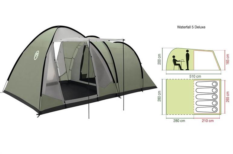Coleman Waterfall 5 Deluxe Tunneltent kopen