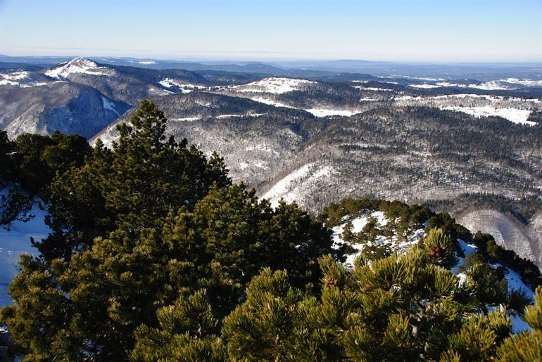 Crêt de la Neige in de winterperiode, Jura