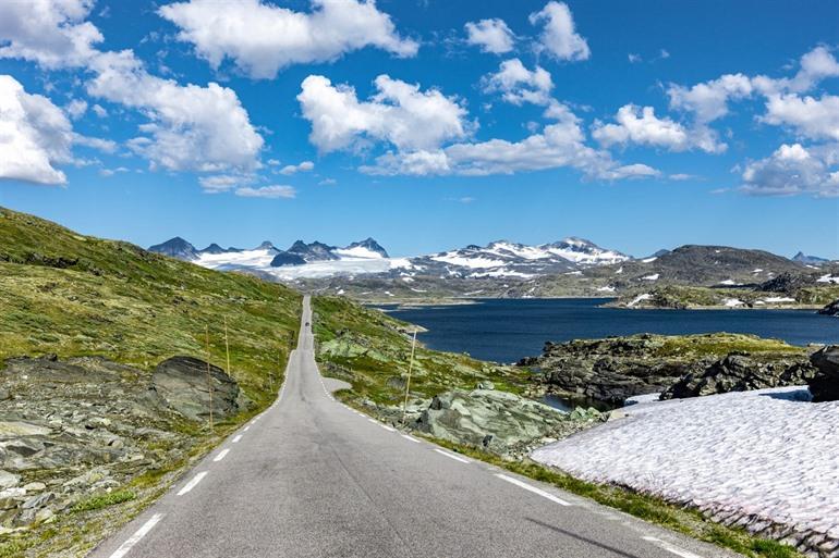 De autoroute van Sognefjellet