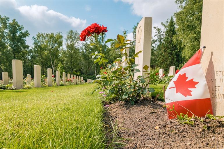 De Canadese Begraafplaats in het Nationaal Park