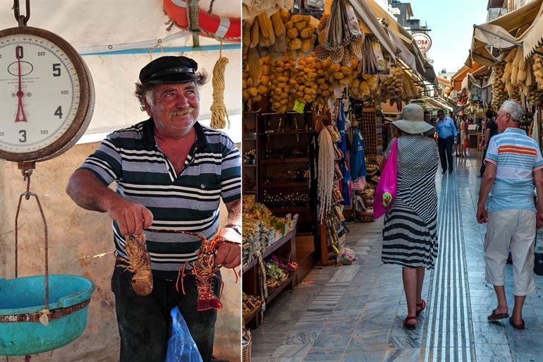 De centrale markt van Heraklion, Kreta
